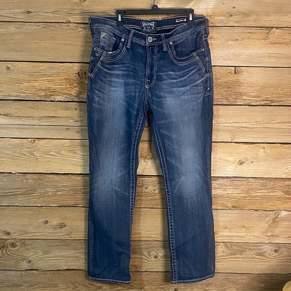 Buckle Men's Deep Blue Slim Jeans